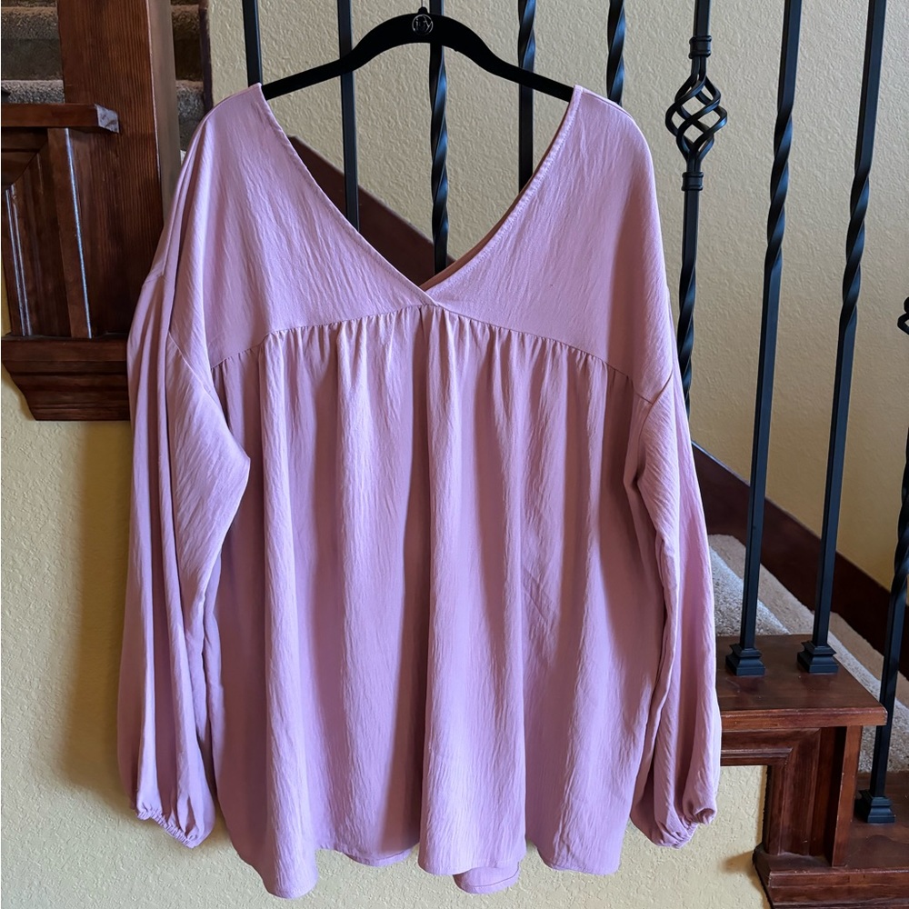 Oddy light pink blouse 2X